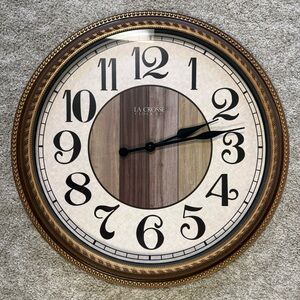 La Crosse Clock Co. Livingston Quartz Analog Wall Clock